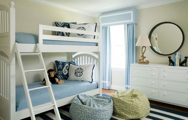 multifunctional bedroom ideas, monochromatic color scheme,