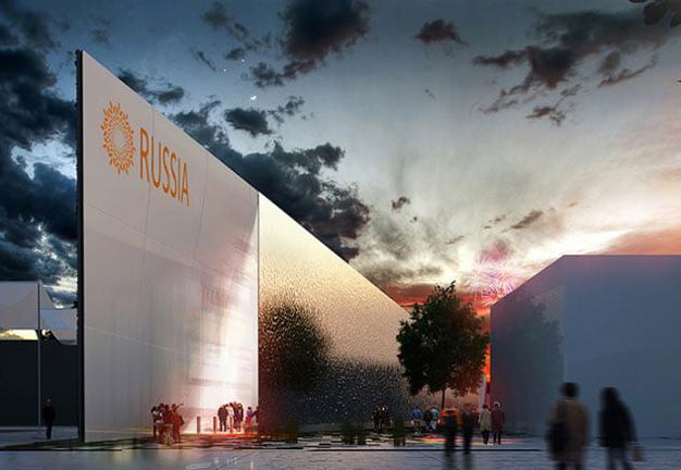 temporary architecture in milan expo, russian pavilion, milan expo,