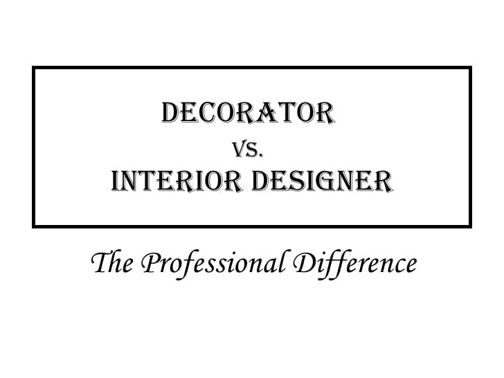 designer vs decorator,