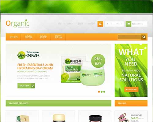 Responsive Organic Cosmetics Store PrestaShop Theme