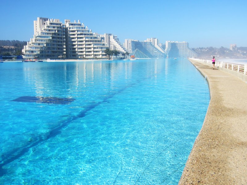 The Largest Swimming Pool in the World, Algarrobo, Chile, swimming pools,