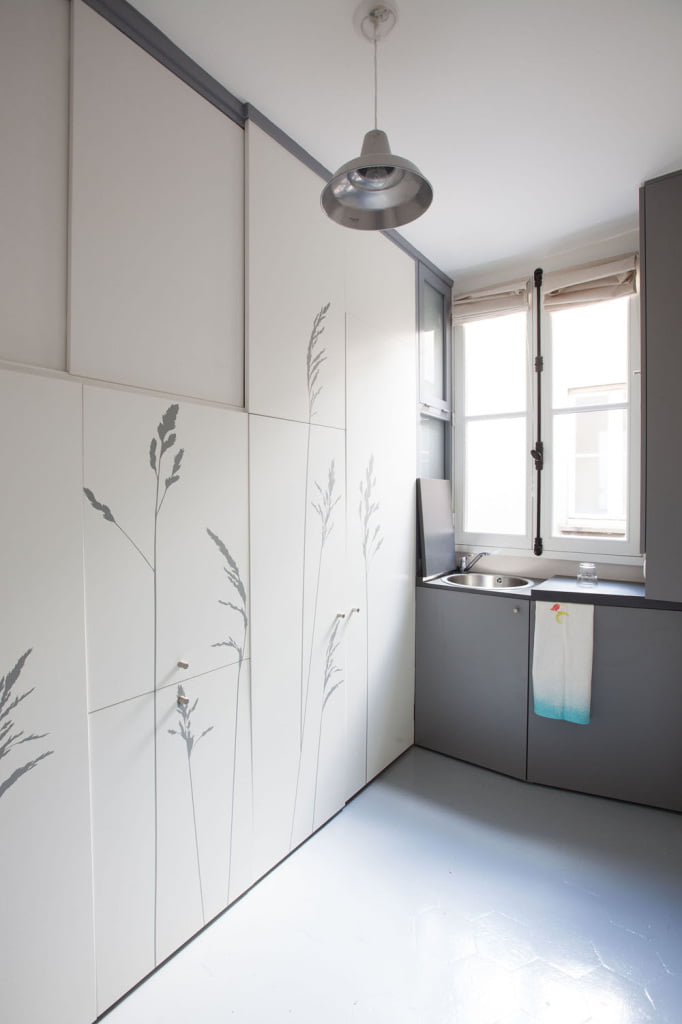 Incredibly Small Apartment in Paris Reduces Functions to Minimum-16