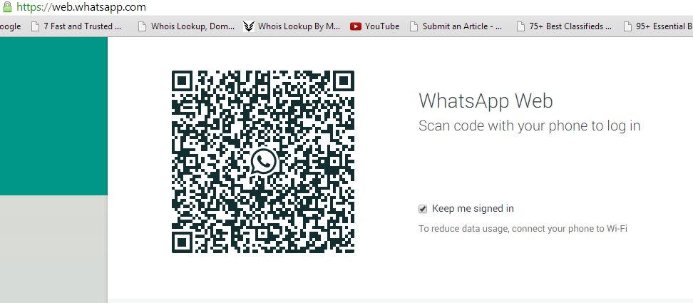 web whatsapp bar