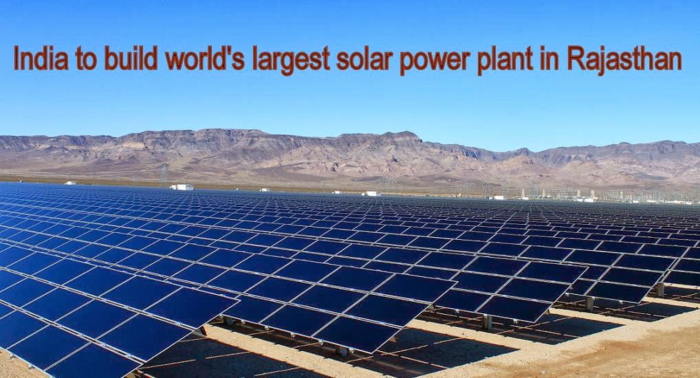 World's largest solar project, _near_Sambhar_lake_Rajasthan, largest solar power plant,