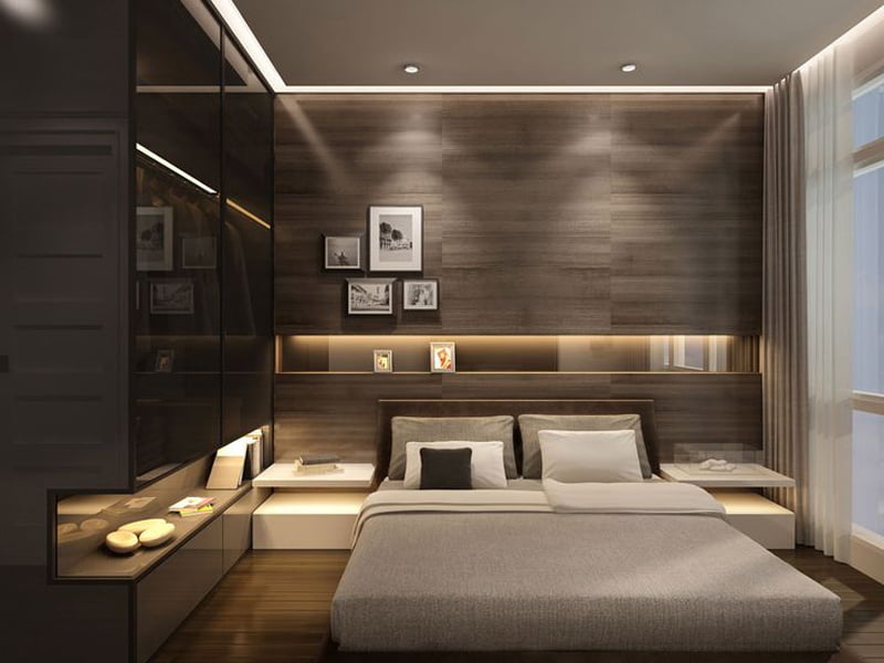 contemporary wengey tough in bedroom decoration design