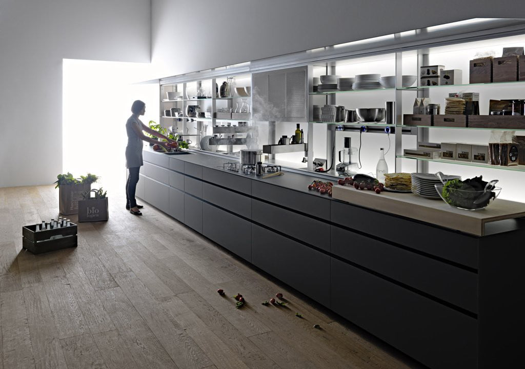 Valcucine - Kitchen Cabinets Design By New Logica System-verde_lucido- (4)