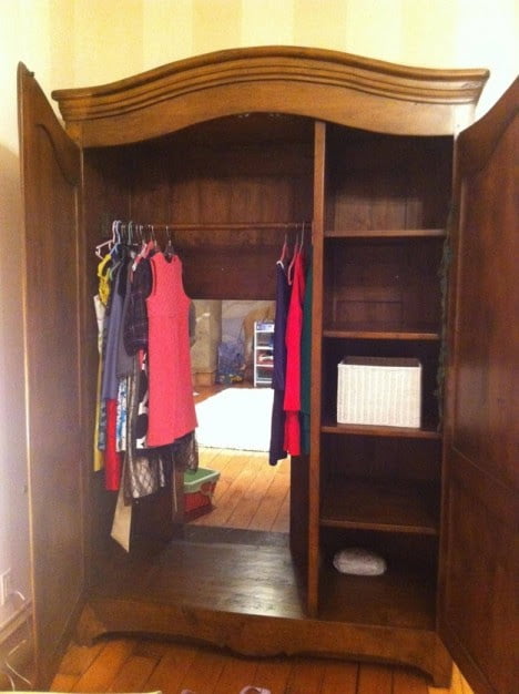 Hidden Bookshelf Door of Secrete Playroom Behind Wardrobe 2