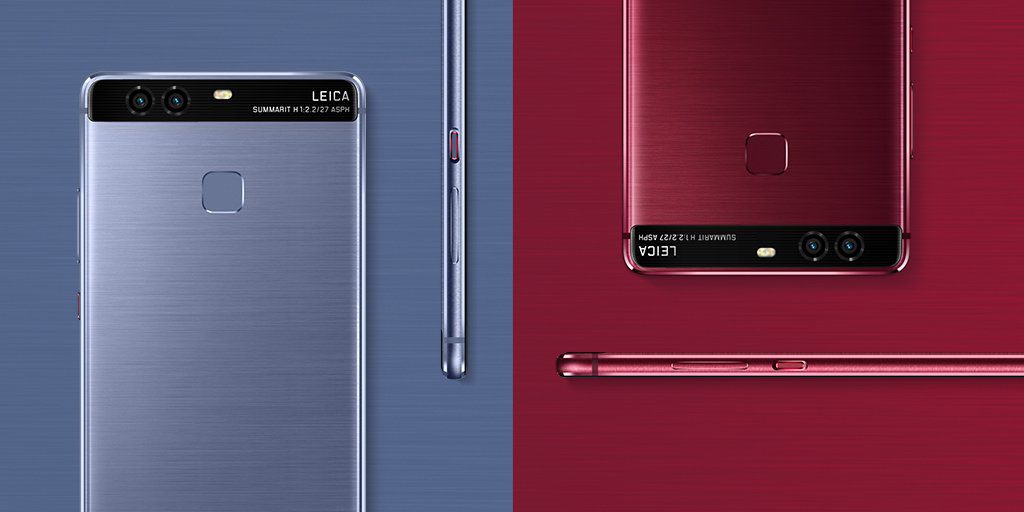 Huawei P9 & P9 Plus now Available in Red & Blue Colors