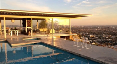 mid century architecture of Stahl House, Los Angeles