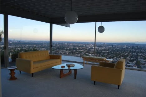 mid century sofa chair design for Stahl House, Los Angeles