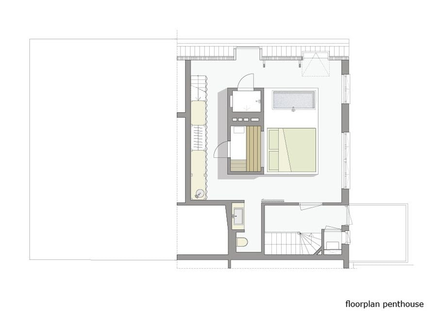 penthouse bedroom design plan