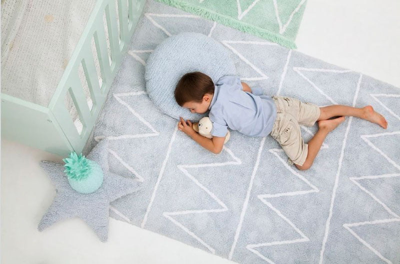 light pastel colored rugs for kids bedroom