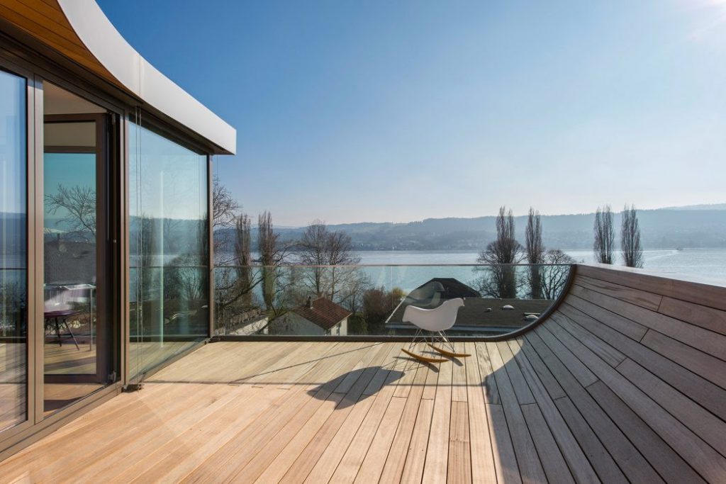Wooden Deck Design in Modern Home