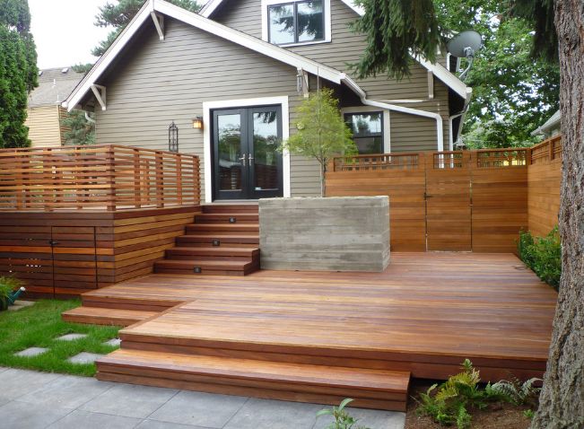 outdoor deck of house backyard design part