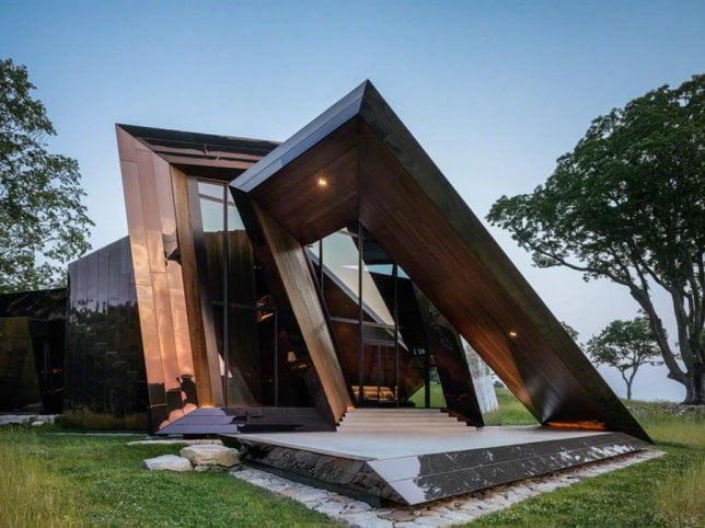 Spiked Sundial Geometric Shape House by Daniel Libeskind