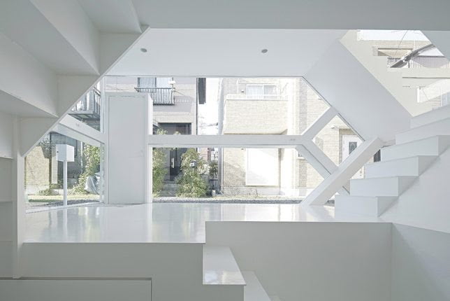 Zig Zag Geometric Shape House by Yuusuke Karasawa