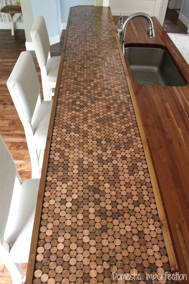 kitchen-counter-tops-made-with-pennies