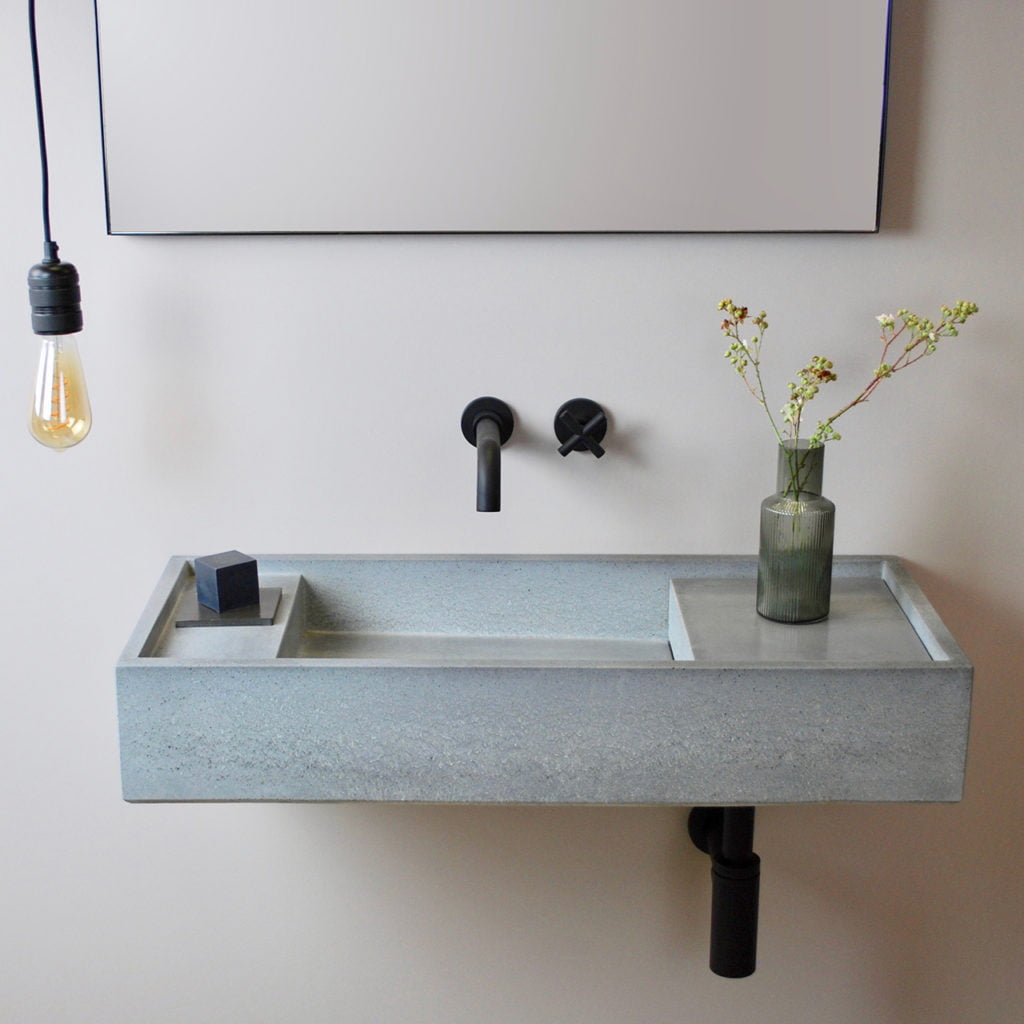 concrete basins, concrete sink,