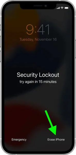 Unlock iPhone with Erase iPhone Feature