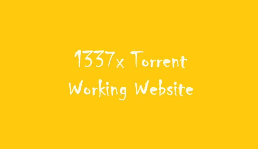1337x Torrent,